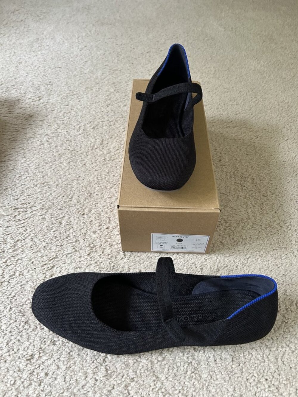 Rothy's Black Square Toe MaryJane